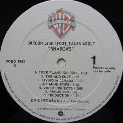 Gordon Lightfoot : Gordon Lightfoot Talks About Shadows